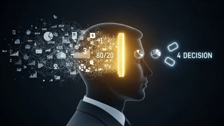 Regra 80/20 Para Decisões: Como Pensar com Clareza e Parar de Travar